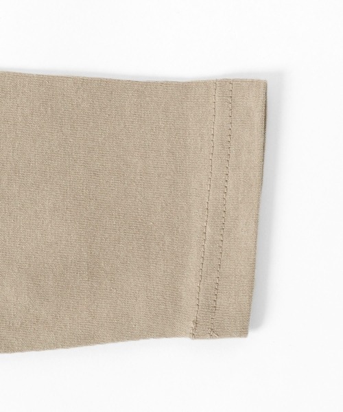 GLAZOS（グラソス）の「天竺・裾ロゴプリント長袖Ｔシャツ（Tシャツ/カットソー・キッズ・ブラック/ベージュ/サックスブルー・130cm/140cm/150cm/160cm/170cm）」の10枚目の写真