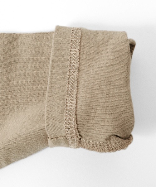 GLAZOS（グラソス）の「天竺・裾ロゴプリント長袖Ｔシャツ（Tシャツ/カットソー・キッズ・ブラック/ベージュ/サックスブルー・130cm/140cm/150cm/160cm/170cm）」の12枚目の写真