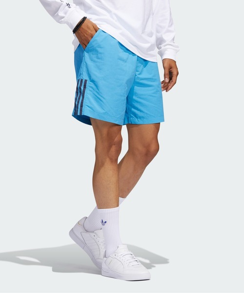 adidas（アディダス）の「スケートボーディング ウォーターショーツ（ジェンダーニュートラル） / ハーフパンツ / アディダスオリジナルス adidas Originals（その他パンツ・メンズ・スカイブルー/ブラック/イエロー/オレンジ/ブラック×ブラック/グレー/グリーン/ブラック×ホワイト・SMALL/MEDIUM/LARGE/X-LARGE/XX-LARGE/X-SMALL/XXX-LARGE）」の18枚目の写真