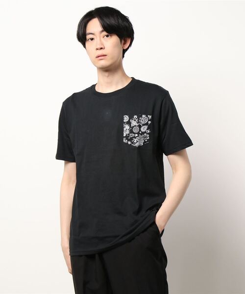 STYLEBLOCK(スタイルブロック)の「半袖ポケットTシャツ(Tシャツ/カットソー・メンズ・ホワイト/ブラック/パープル/ネイビー/ホワイト系その他/チャコール・LL/M/L)」の4枚目の写真