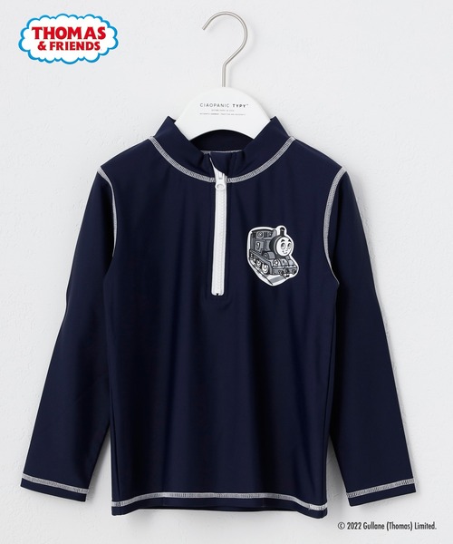 CIAOPANIC TYPY（チャオパニックティピー）の「【KIDS】【きかんしゃトーマス】コラボハーフジップラッシュガード（ラッシュガード・キッズ・ネイビー・80/110/100/90）」の8枚目の写真