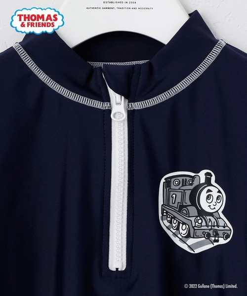CIAOPANIC TYPY（チャオパニックティピー）の「【KIDS】【きかんしゃトーマス】コラボハーフジップラッシュガード（ラッシュガード・キッズ・ネイビー・80/110/100/90）」の11枚目の写真