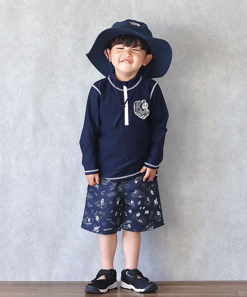 CIAOPANIC TYPY（チャオパニックティピー）の「【KIDS】【きかんしゃトーマス】コラボハーフジップラッシュガード（ラッシュガード・キッズ・ネイビー・80/110/100/90）」の16枚目の写真