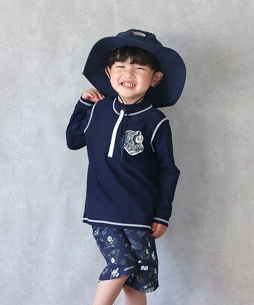 CIAOPANIC TYPY（チャオパニックティピー）の「【KIDS】【きかんしゃトーマス】コラボハーフジップラッシュガード（ラッシュガード・キッズ・ネイビー・80/110/100/90）」の21枚目の写真