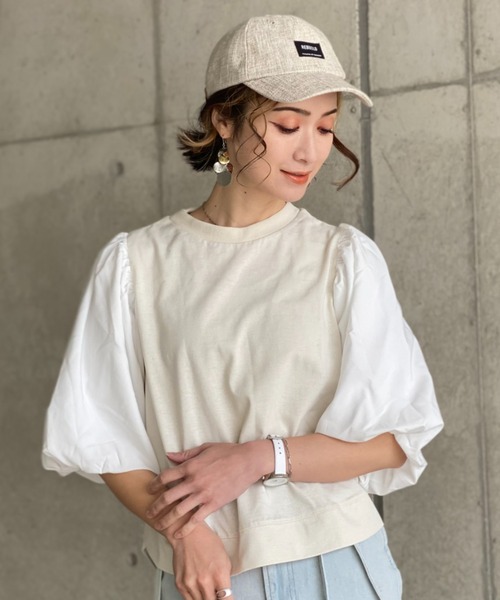 deux amour(ドゥーザムール)の「袖ボリュームトップス(その他トップス・レディース・ホワイト/ブラック・MEDIUM)」の18枚目の写真