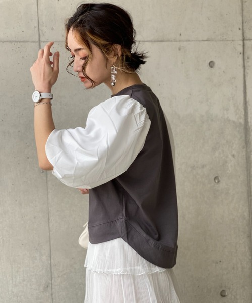 deux amour(ドゥーザムール)の「袖ボリュームトップス(その他トップス・レディース・ホワイト/ブラック・MEDIUM)」の21枚目の写真