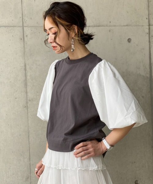 deux amour(ドゥーザムール)の「袖ボリュームトップス(その他トップス・レディース・ホワイト/ブラック・MEDIUM)」の15枚目の写真