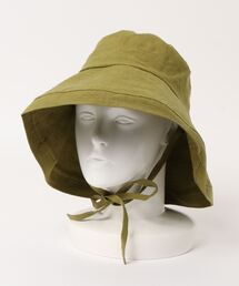 polcadot | リネンストラップ付きエジアップハット(ハット)