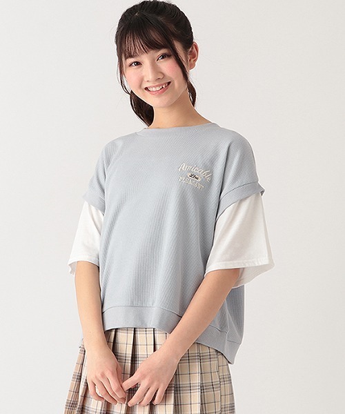 YOKOCHAN ラッフルレイヤー カットソー ティアードTシャツ 38 00184-01.jpg