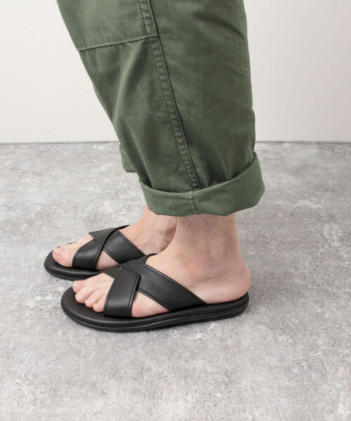 ISLAND SLIPPER(アイランドスリッパ)の「【ISLAND SLIPPER/アイランドスリッパ】PB223 SMOOTH CROSS レザーサンダル(サンダル・メンズ・ブラック・9/8/10)」の8枚目の写真