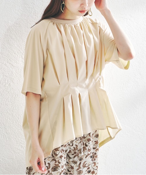 acro(アクロ)の「ウエストタックプルオーバー/AC1406(Tシャツ/カットソー・レディース・ホワイト/ブラック/ベージュ・フリ-)」の19枚目の写真