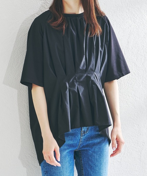 acro(アクロ)の「ウエストタックプルオーバー/AC1406(Tシャツ/カットソー・レディース・ホワイト/ブラック/ベージュ・フリ-)」の13枚目の写真