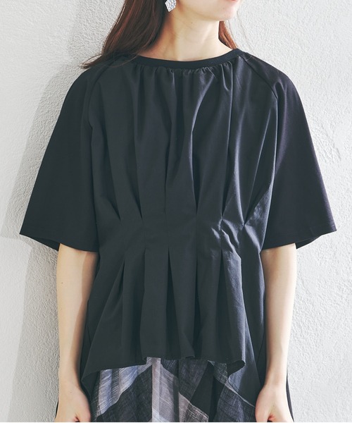 acro(アクロ)の「ウエストタックプルオーバー/AC1406(Tシャツ/カットソー・レディース・ホワイト/ブラック/ベージュ・フリ-)」の9枚目の写真