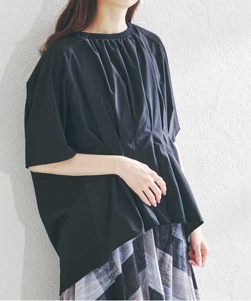 acro(アクロ)の「ウエストタックプルオーバー/AC1406(Tシャツ/カットソー・レディース・ホワイト/ブラック/ベージュ・フリ-)」の17枚目の写真