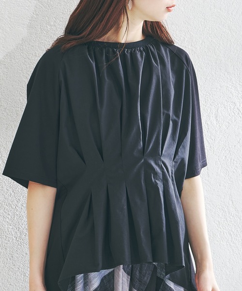 acro(アクロ)の「ウエストタックプルオーバー/AC1406(Tシャツ/カットソー・レディース・ホワイト/ブラック/ベージュ・フリ-)」の22枚目の写真