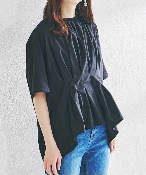 acro(アクロ)の「ウエストタックプルオーバー/AC1406(Tシャツ/カットソー・レディース・ホワイト/ブラック/ベージュ・フリ-)」の14枚目の写真