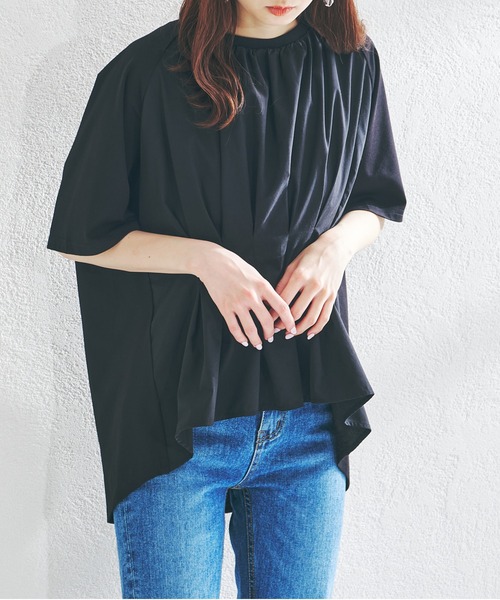 acro(アクロ)の「ウエストタックプルオーバー/AC1406(Tシャツ/カットソー・レディース・ホワイト/ブラック/ベージュ・フリ-)」の10枚目の写真