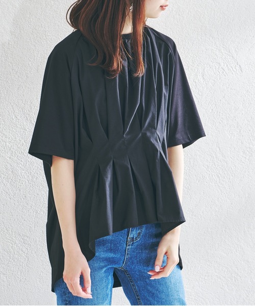 acro(アクロ)の「ウエストタックプルオーバー/AC1406(Tシャツ/カットソー・レディース・ホワイト/ブラック/ベージュ・フリ-)」の18枚目の写真