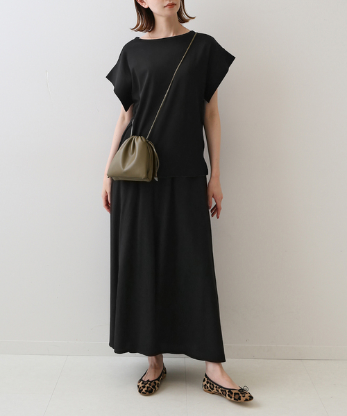 SLOBE IENA(スローブイエナ)の「強撚フライスニュアンスプルオーバー(Tシャツ/カットソー・レディース・ブラック/オレンジ/ベージュ/ホワイト・FREE)」の14枚目の写真