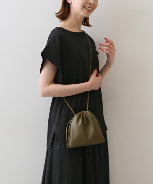SLOBE IENA(スローブイエナ)の「強撚フライスニュアンスプルオーバー(Tシャツ/カットソー・レディース・ブラック/オレンジ/ベージュ/ホワイト・FREE)」の16枚目の写真
