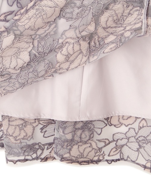 PROPORTION BODY DRESSING(プロポーションボディドレッシング)の「エンブロイダリーフラワーマーメイドスカート / 1212120503(スカート・レディース・ブルー/ベージュ・MEDIUM/SMALL)」の17枚目の写真