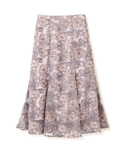 PROPORTION BODY DRESSING(プロポーションボディドレッシング)の「エンブロイダリーフラワーマーメイドスカート / 1212120503(スカート・レディース・ブルー/ベージュ・MEDIUM/SMALL)」の13枚目の写真