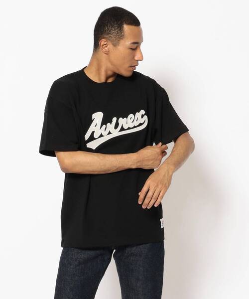 AVIREX(アヴィレックス)の「【直営店限定】ベースボール クルーネック Tシャツ/BASEBALL CREW NECK T-SHIRT / アヴィレックス / AVIREX(Tシャツ/カットソー・メンズ・ブラック/ホワイト・LARGE/MEDIUM/X-LARGE/XX-LARGE)」の3枚目の写真