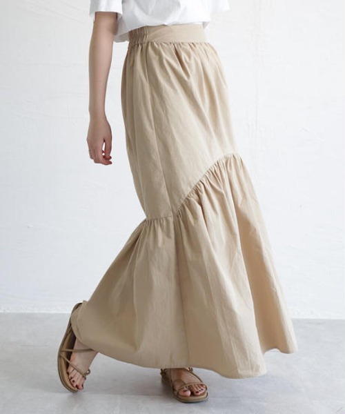 cy_an（シアン）の「ボリュームティアードスカート white/moca/black/beige（スカート・レディース・ホワイト/ブラック/ベージュ/モカ・FREE）」の4枚目の写真