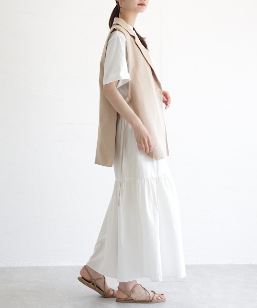 cy_an（シアン）の「ボリュームティアードスカート white/moca/black/beige（スカート・レディース・ホワイト/ブラック/ベージュ/モカ・FREE）」の2枚目の写真