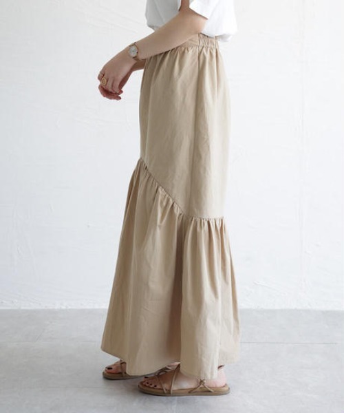 cy_an（シアン）の「ボリュームティアードスカート white/moca/black/beige（スカート・レディース・ホワイト/ブラック/ベージュ/モカ・FREE）」の5枚目の写真