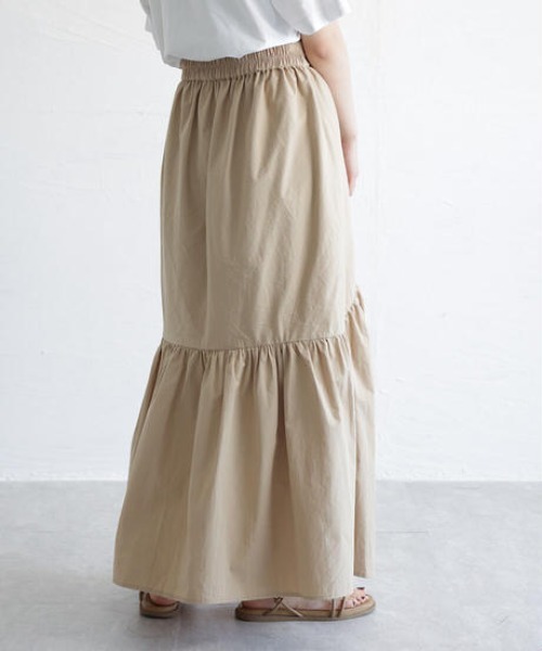 cy_an（シアン）の「ボリュームティアードスカート white/moca/black/beige（スカート・レディース・ホワイト/ブラック/ベージュ/モカ・FREE）」の6枚目の写真