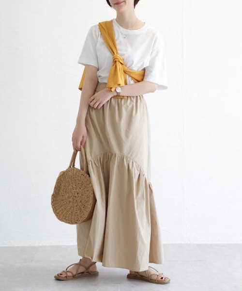 cy_an（シアン）の「ボリュームティアードスカート white/moca/black/beige（スカート・レディース・ホワイト/ブラック/ベージュ/モカ・FREE）」の7枚目の写真