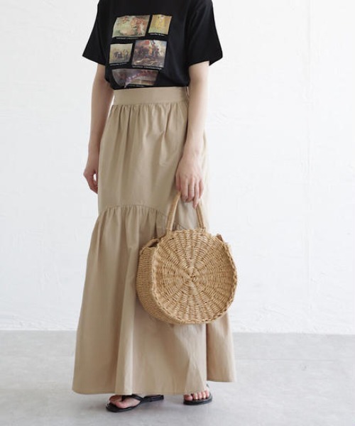 cy_an（シアン）の「ボリュームティアードスカート white/moca/black/beige（スカート・レディース・ホワイト/ブラック/ベージュ/モカ・FREE）」の9枚目の写真