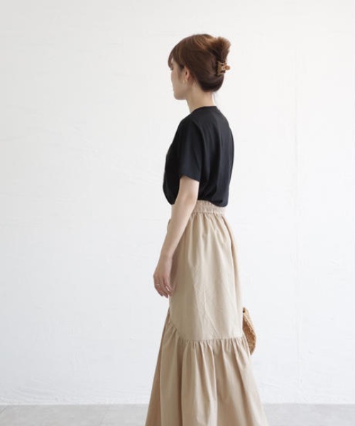 cy_an（シアン）の「ボリュームティアードスカート white/moca/black/beige（スカート・レディース・ホワイト/ブラック/ベージュ/モカ・FREE）」の10枚目の写真