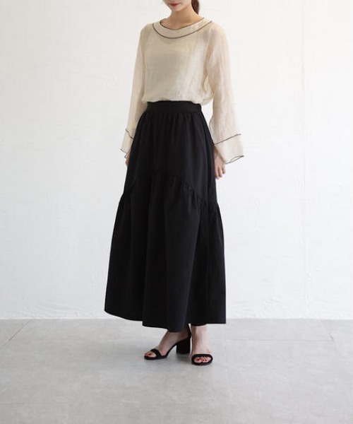 cy_an（シアン）の「ボリュームティアードスカート white/moca/black/beige（スカート・レディース・ホワイト/ブラック/ベージュ/モカ・FREE）」の14枚目の写真