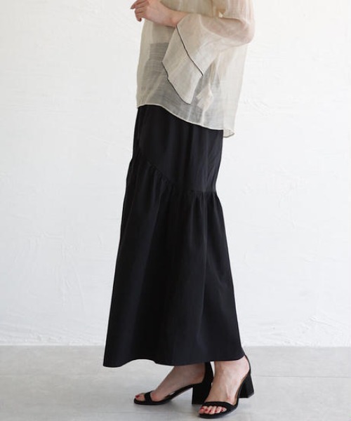 cy_an（シアン）の「ボリュームティアードスカート white/moca/black/beige（スカート・レディース・ホワイト/ブラック/ベージュ/モカ・FREE）」の16枚目の写真