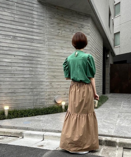 cy_an（シアン）の「ボリュームティアードスカート white/moca/black/beige（スカート・レディース・ホワイト/ブラック/ベージュ/モカ・FREE）」の19枚目の写真