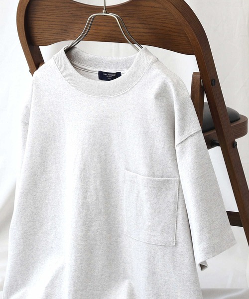 BACK NUMBER（バックナンバー）の「【BACK NUMBER】レギュラーヘビーウェイトＴシャツ（Tシャツ/カットソー・メンズ・ベージュ/グリーン/ライトグレー/ホワイト/ブラック/ネイビー/ライトグリーン・S/M/XL/L/LARGE/X-LARGE/MEDIUM/SMALL）」の2枚目の写真