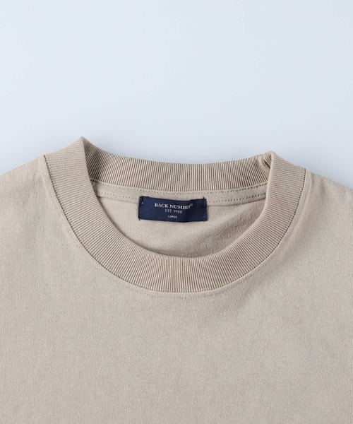 BACK NUMBER（バックナンバー）の「【BACK NUMBER】レギュラーヘビーウェイトＴシャツ（Tシャツ/カットソー・メンズ・ベージュ/グリーン/ライトグレー/ホワイト/ブラック/ネイビー/ライトグリーン・S/M/XL/L/LARGE/X-LARGE/MEDIUM/SMALL）」の19枚目の写真