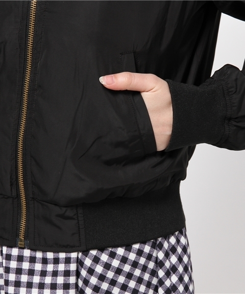 WEGO（ウィゴー）の「WEGO/レースアップブルゾン（ブルゾン・レディース・ホワイト/ブラック・FREE）」の12枚目の写真