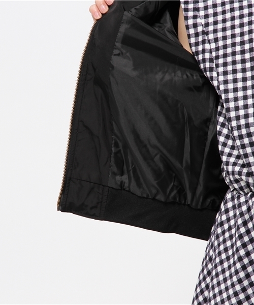 WEGO（ウィゴー）の「WEGO/レースアップブルゾン（ブルゾン・レディース・ホワイト/ブラック・FREE）」の4枚目の写真