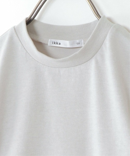 ikka（イッカ）の「【キッズ】コットンレース切り替えTシャツ（100~160cm）（Tシャツ/カットソー・キッズ・ライトグレー/ブラック・120/130/150/160/140/100/110）」の9枚目の写真