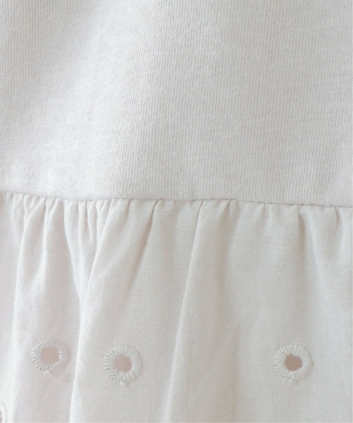 ikka（イッカ）の「【キッズ】コットンレース切り替えTシャツ（100~160cm）（Tシャツ/カットソー・キッズ・ライトグレー/ブラック・120/130/150/160/140/100/110）」の10枚目の写真