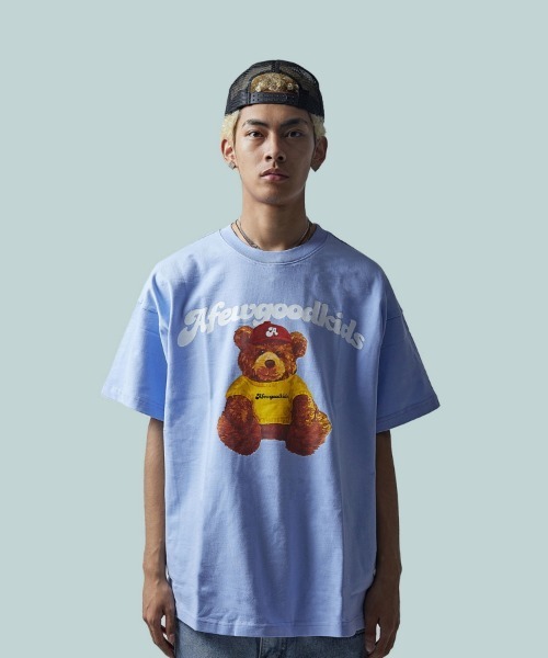 A FEW GOOD KIDS（ア フュー グッド キッズ）の「AFGK-53.SSTEE（Tシャツ/カットソー・メンズ・ホワイト/ライトブルー・L/XL）」の2枚目の写真