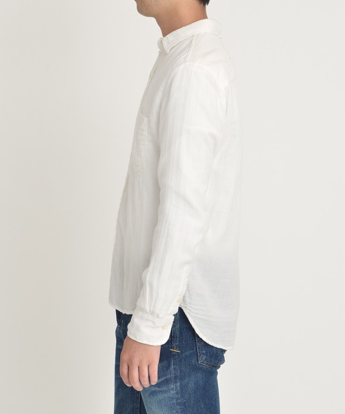 YANUK（ヤヌーク）の「スタンダードシャツ - Standard Shirt（シャツ/ブラウス・メンズ・ホワイト・S/M/L）」の3枚目の写真