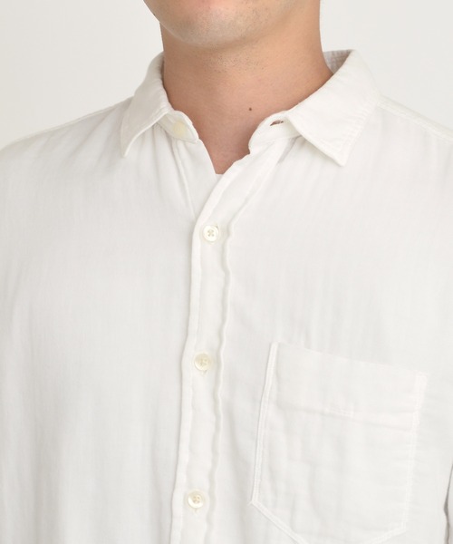 YANUK（ヤヌーク）の「スタンダードシャツ - Standard Shirt（シャツ/ブラウス・メンズ・ホワイト・S/M/L）」の5枚目の写真