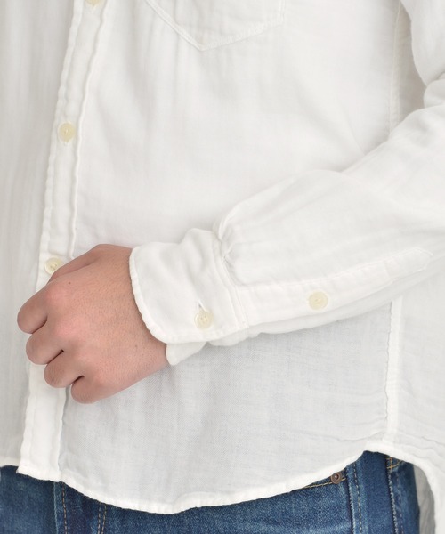 YANUK（ヤヌーク）の「スタンダードシャツ - Standard Shirt（シャツ/ブラウス・メンズ・ホワイト・S/M/L）」の6枚目の写真