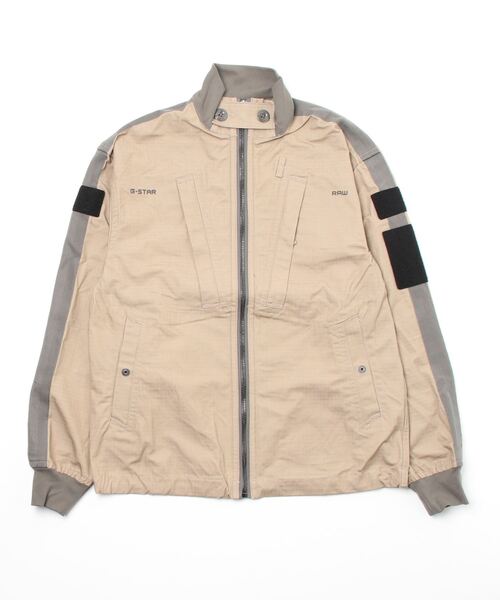 RAVEN 多ポケット ミリタリージャケット ベージュ G-STAR RAW（ジースターロゥ）の「COMBAT TAPE OVERSHIRT