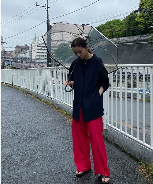 TODAYFUL（トゥデイフル）の「TODAYFUL Clear Umbrella（長傘・レディース・ブラウン・FREE）」の7枚目の写真