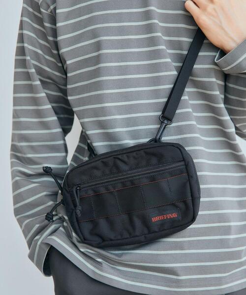 BRIEFING(ブリーフィング)の「【別注】<BRIEFING×green label relaxing>N/UR ミニショルダーバッグ(ショルダーバッグ・メンズ・ブラック/ネイビー・FREE)」の2枚目の写真